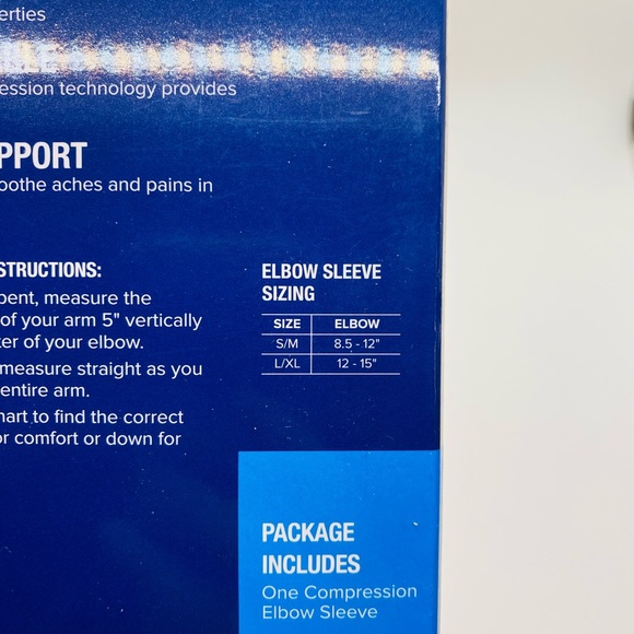 NWT FILA elbow Compression Sleeve Size L/XL (elbow 12-15”) - Picture 3 of 4